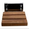 ALFI brand ABS14-PC Shower Seat, 13.6"L x 13"W x 4.25"H, Natural Wood view 3