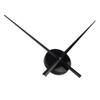Timelike Simple Elegant Glossy Aluminum Wall Clock, Super Long Large Clock Hands, Black view 4