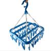 Groupcow Clip and Drip Hanger Clothes Hanger Drying Rack 32 Clips (Blue) view 1
