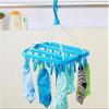 Groupcow Clip and Drip Hanger Clothes Hanger Drying Rack 32 Clips (Blue) view 2