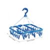 Groupcow Clip and Drip Hanger Clothes Hanger Drying Rack 32 Clips (Blue) view 3
