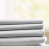 Bluff City Bedding 1800 Thread Count Egyptian Cotton Feel 4 Piece Bed Sheet Set 12 Colors (King, White) view 2