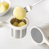Joseph Joseph Helix Potato Ricer Masher Ergonomic Twist-Action Hand Manual Stainless Steel For Mashed Potato, Vegetable Purees, Stainless Steel, White view 2