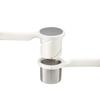Joseph Joseph Helix Potato Ricer Masher Ergonomic Twist-Action Hand Manual Stainless Steel For Mashed Potato, Vegetable Purees, Stainless Steel, White view 4