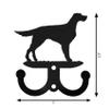 SWEN Products Gordon English Setter Metal 2 Hook Key Chain Holder Hanger view 2