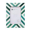 Handicrafts Home Picture Frame- Photo Frame for Home and Living Decor- Bone Inlay Chevron Pattern-4x6 view 1