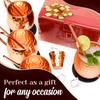 Advanced Mixology [Gift Set] Mule Science Moscow Mule Mugs Set of 4 (19 oz. large size) | 100% Handcrafted | Food Safe | Copper Mugs w/Accessories | Tarnish Resistant Copper Cups view 2