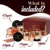 Advanced Mixology [Gift Set] Mule Science Moscow Mule Mugs Set of 4 (19 oz. large size) | 100% Handcrafted | Food Safe | Copper Mugs w/Accessories | Tarnish Resistant Copper Cups view 3