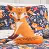 Lush Decor Pixie Fox Reversible Quilt Set, 4 Piece Set, Full/ Queen, Navy & Orange - Bedding Sets For Girls - Whimsical Quilt For Kids & Toddlers - Floral & Heart Print - Woodland Bedroom Decor view 3