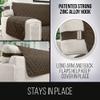 Sofa Shield Recliner Slip Cover with Patented Strap, Cushion Protector, US Designed Reversible Stain and Dog Tear Resistant Slipcover, 28 inch Seat, Washable Covers for Dogs Pets, Chocolate Beige view 4