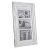 Malden International Designs Whitman White Wash Matted 3 Opening Collage Wood Picture Frame, 5 by 7-Inch view 2