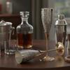 StonKraft Engraved Brass Goblet Champagne Glasses Flutes Coupes Wine Glass Set (Slender) - Silver Polished view 2