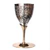 StonKraft Engraved Brass Goblet Champagne Glasses Flutes Coupes Wine Glass Set (Slender) - Silver Polished view 3