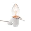 Creative Hobbies Single Light Replacement Clip in Lamp Cord for Christmas Village House Includes Clear Light Bulb (10) view 2