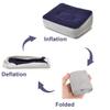 STYDDI Inflatable Foot Rest Pillow, 2 Pack Portable Inflatable Leg Rest Pillow, Travel Footrest Pillow for Airplane, Train, Car, Home, Office (Grey and Blue), Pack of 2 view 3