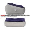 STYDDI Inflatable Foot Rest Pillow, 2 Pack Portable Inflatable Leg Rest Pillow, Travel Footrest Pillow for Airplane, Train, Car, Home, Office (Grey and Blue), Pack of 2 view 4