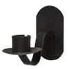 Black Iron Wall Sconce Candle Holder 3.5 Inches Long (1 Single Sconce) view 1
