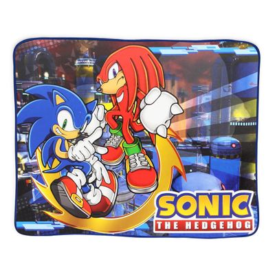 Great Eastern GE-57718 Sonic The Hedgehog Sonic and Knuckles Throw Blanket 46"x60"