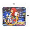 Great Eastern GE-57718 Sonic The Hedgehog Sonic and Knuckles Throw Blanket 46"x60" view 2