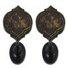 Urbanest Set of 2 Moroccan Medallion Drapery Holdback, Burnt Gold with Mosaic Glass view 1