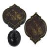 Urbanest Set of 2 Moroccan Medallion Drapery Holdback, Burnt Gold with Mosaic Glass view 2