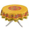 Tournesol Red/Yellow French Provencal Tablecloth - Round view 1