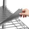 Sterling Shelf Liners for Wire Shelf System: Set of 4 in Graphite: 14 x 36 inch: Plastic Wire Shelving Mats view 1