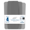 Sterling Shelf Liners for Wire Shelf System: Set of 4 in Graphite: 14 x 36 inch: Plastic Wire Shelving Mats view 3