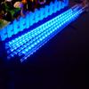 KIWITATA Super Bright SMD2835 LED Meteor Shower Lights, 50cm 8 Tubes 384leds Falling Rain Decoration Lights for Holiday Party Wedding Porch Yard Patio Party Decoration Blue view 4