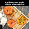 STAUB 0.5-qt Petite Ceramic, Oven & Stove Safe up to 572F, Pumpkin Dish, Baking , Candy Dish, Burnt Orange view 3