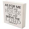 LifeSong Milestones As for Me and My House We Will Serve The Lord Wedding for Couple, House Warming Gift Ideas for Mr. and Mrs. Shadow Box 6"x6" (As for me and My House) view 1