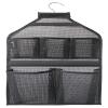 MISSLO Bathroom Shower Organizer Mesh Hanging Shower Caddy with Rotatable Hanger (Black) view 1