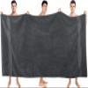 Utopia Towels Premium Jumbo Bath Sheet 1 Pack, 100% Cotton, Highly Absorbent and Quick Dry Extra Large Bath Towel, Super Soft Towel, 35 by 70 Inches, Grey view 2
