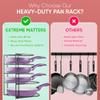 Extreme Matters Heavy-Duty Pots and Pans Organizer | 5-Tier Cookware & Lid Storage Rack | Free-Standing or Wall-Mount | Kitchen Organizer for Cast Iron Skillets, Pots, Frying Pans, Lids | Black view 3
