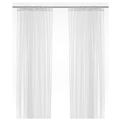 IKEA 901.119.80 Lill Sheer 2 Panels 98 X 110 (1 Curtain Pair, White)