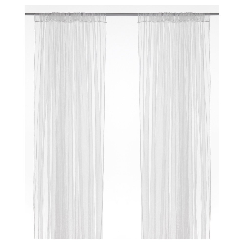 IKEA 901.119.80 Lill Sheer 2 Panels 98 X 110 (1 Curtain Pair, White)