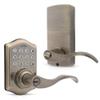 Honeywell Safes & Door Locks - Keyless Entry Lever Door Lock Handle with Electronic Keypad - Easy to Install Front Door Lock with Code - 50 User Pin Codes - Antique Brass - 6.5 x 8.8 x 9 in - 8734101 view 1