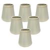 Royal Designs, Inc. CS-982-5EG-6 Hardback Empire Chandelier Shade with Trim, 3 x 5 x 4.5, Eggshell, 6-Pack view 1