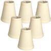 Royal Designs, Inc. CS-987-5LNEG-6 Hardback Empire Chandelier Shade with Trim, 3 x 5 x 4.5, Linen Eggshell, 6-Pack view 1
