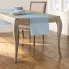 LA Linen Polyester Poplin Table Runner, 14 by 108-Inch, Blue Light view 1