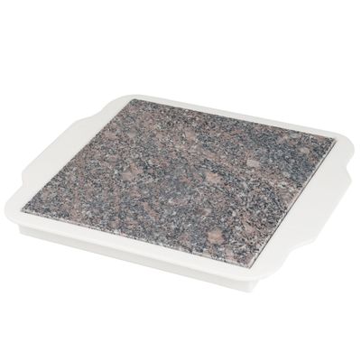 Food Warmer Plate - Microwavable 9-Inch Marble Hot Plate Keeps Food Warm Longer - Great for Parties, Family Gatherings, and Holidays
