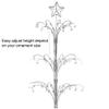 HOHIYA 47 Rotating Ornament Display Tree 60 Hook Heavy-Duty Metal Ornament Stand Elegant Chrome Silver Indoor Holiday Decor Christmas Tree Alternative Gift idea Taiwan Made view 3