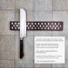 Magnetic Wooden Knife Bar Holder: 12 INCH WALNUT, Danish Design Inspired view 2