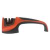 AccuSharp Pull-Through Knife Sharpener, Handheld, Blade Sharpener, Repair, Restore, and Polish Blades, Portable Multi-Tool Sharpener, Orange/Green view 1