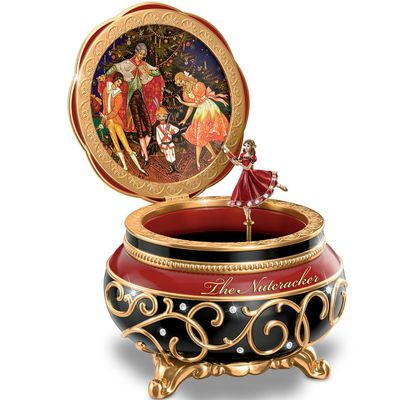 Bradford Exchange Clara And The Nutcracker Heirloom Music Box