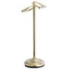 Kingston Brass Vintage Freestanding Brass Double Toilet Roll Holder, Polished Brass view 1