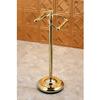 Kingston Brass Vintage Freestanding Brass Double Toilet Roll Holder, Polished Brass view 4