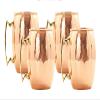 Deco 89 18 Ounce Drinking Mug, Set of 4 Moscow Mule Hammered Copper view 3