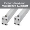 Top Shelf TSB-2438 Universal Heavy Duty Window Air Conditioner AC Support Bracket -Holds Up to 225 lbs., No Drilling or Tools Required, White view 4