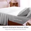 Mellanni Queen Sheets Set - 4 PC Iconic Collection Bedding - Hotel Luxury, Extra Soft, Cooling Bed Sheets - Wrinkle, Fade, Stain Resistant (Queen, White) view 4